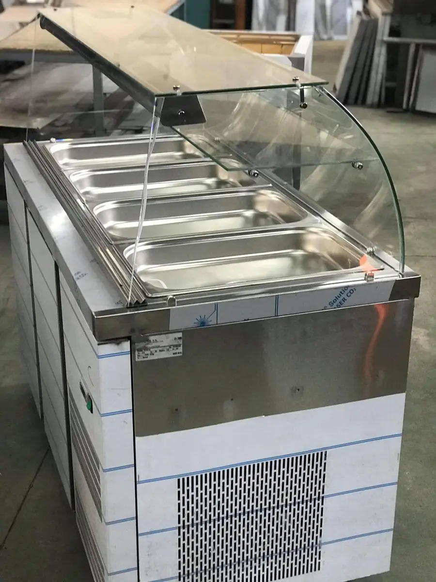 Frigorifer fast-foodi me 3 porta