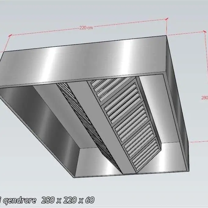 Kap Aspirimi qendrore – 3 D , dhe e perfunduar