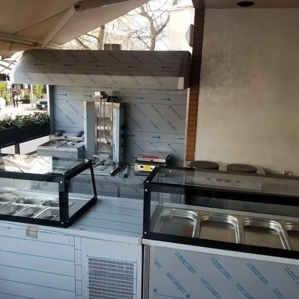 Set paisjesh per fast-food dhe kreperi , realizuar nga KRISTEG INOX
